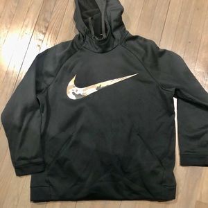 Nike Hoodie w Camo Logo & Pockets! XL